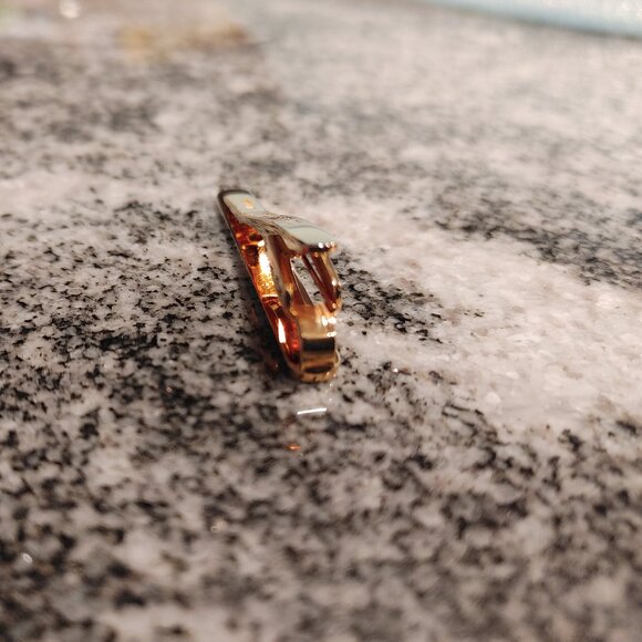 Celine Tie Clip Silver 925 stamped / Gold Plated - Picture 14 of 16